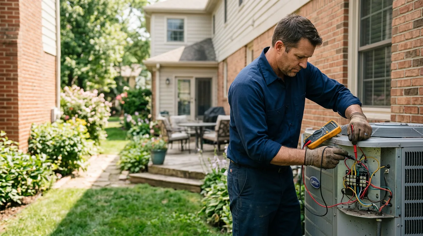 HVAC technician working near Bone Gap, IL